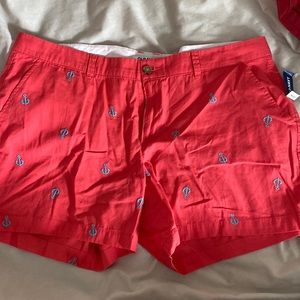 NWT Coral Old Navy Anchor shorts. Size 16